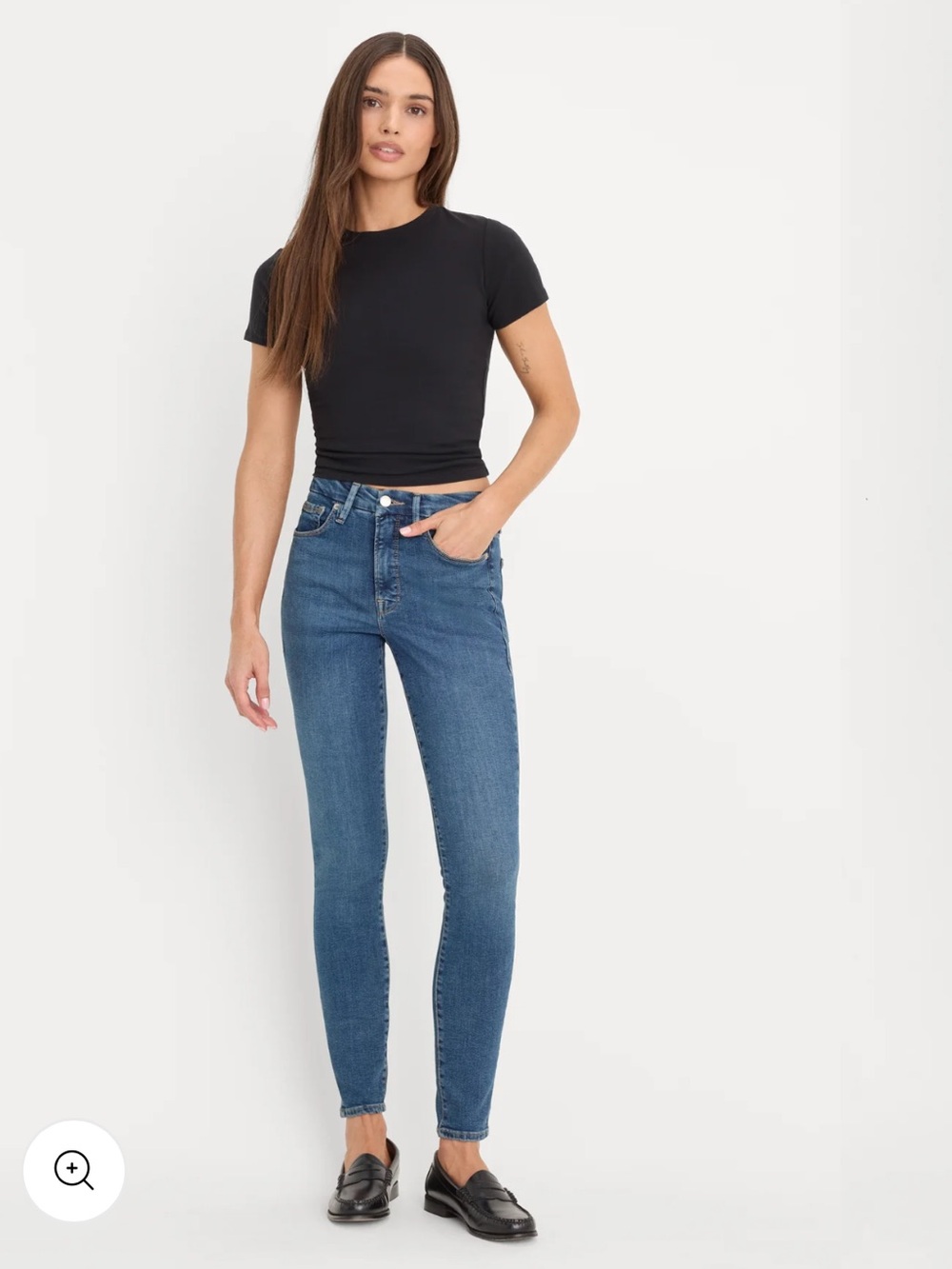 Good American Good Legs Skinny Jeans in Blue004 - Size 2/26